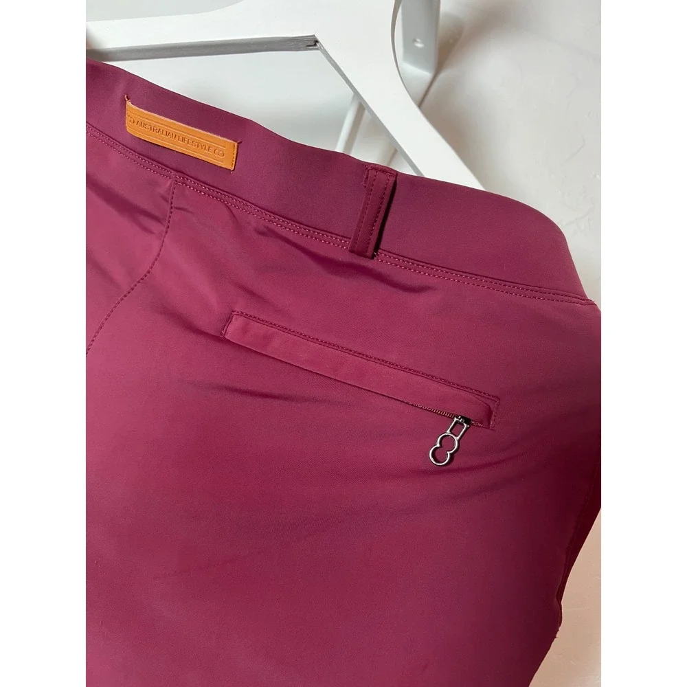 2Eros Bondi Mens Mid-Thigh Swim Short in Eco-Fabric size XL  Burgundy
